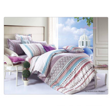 Beautiful luxury 40s 128*68 pigment printing 100% cotton custom duvet set